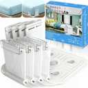 Bed Lock Sheet Holders Fit All Sheet Size, New Upgrade Sheet Straps Keep Sheets Firm & Tight, Bed Fitted Sheet Holder for Corners, Sheet Clips, Mattress Sheet Holder Strap, Sheet Secure Lock Fasteners