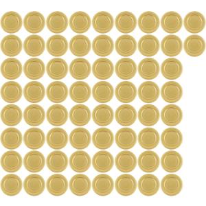 Gold Charger Plates 66-Pack 13" Heavy-Duty Reusable/Disposable Plastic Dinner Chargers, Textured Beaded Rim for Wedding Reception, Birthday, Banquet, Fine Dining Event, Oversized