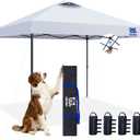 FANPAT 10x10 Pop Up Canopy White Tent, Shelter