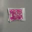 2 x Whaline 6Pcs Smiling Face Straw Covers - Hot Pink Silicone Reusable Topper, Double Sided Pattern Tip Covers 10mm 0.4 Inch for 30 & 40 OZ Tumbler with Handle