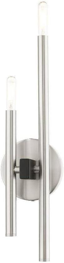 Livex Lighting 2 Light Brushed Nickel ADA Double Sconce (5.13 x 18)