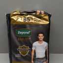 Depend Real Fit Adult Diapers, Incontinence Underwear for Men, Disposable, Maximum Absorbency, Small/Medium, Grey, 22 Count (Gray)