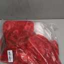 Geyoga 2 Pcs Christmas Santa Hat Extra Long Plush Christmas Hat White Xmas Claus Cap for Party Costume (Adults, Red)