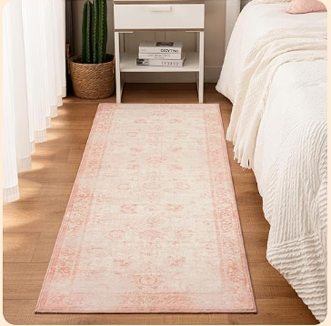 Istana 10X14, Pink, 100% Polyester Washable Rug