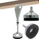 3 Pack Adjustable Height Center Support Leg for Bed Frame, Bed Center Slat Heavy Support Leg, Extra Durable Steel Support Legs | Suitable for Bed Frame, Bed Center Slats, Cabinet and Wooden Furniture