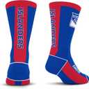 For Bare Feet NHL Unisex Kids Nhl Mvp Crew Sock Youth (One Size, Team Color)