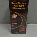 KAISASA Dark Brown Hair Dye Shampoo 3 in 1Argan Herbal Hair Color Shampoo Covers Gray Hair for Women and Men (16.9 fl.oz Dark Brown)
