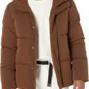 Amazon Essentials Mens Mid-Length Hooded Puffer Coat 