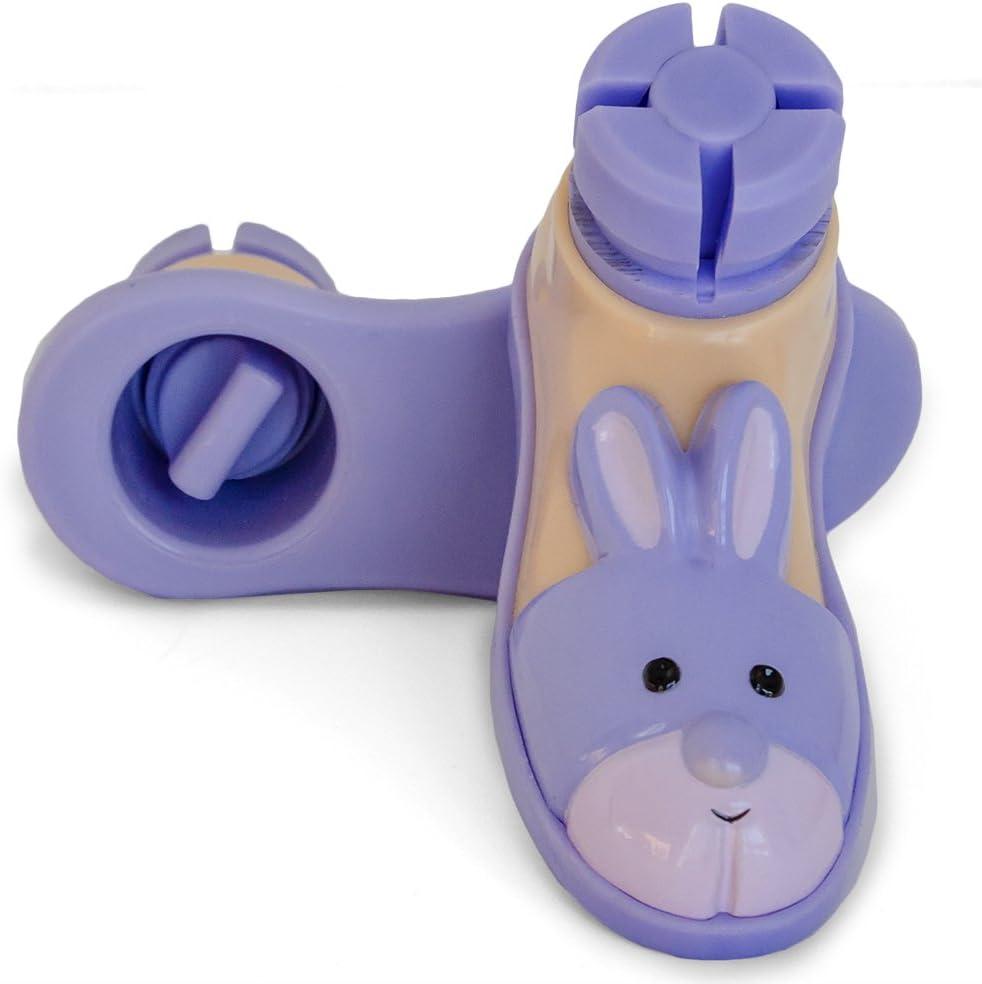 Bunny Slipper Walker Ski Glides for 1" Walker Tubes (Purple)