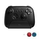 8Bitdo Ultimate Bluetooth Controller with Charging Dock, 2.4g Wireless Pro Gamepad with Back Buttons, Hall Joystick, Motion Controls and Turbo Function for Switch, Steam Deck & PC Windows (Black) (Ultimate Controller)
