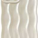 Caseative for iPhone 13 Pro Max Case,Water Ripple Pattern Curly Wave Frame Soft Phone Case (White)