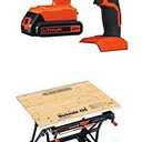 Black & Decker 20V MAX Drill/Driver Impact Combo Kit with BLACK+DECKER WM425-A Portable Project Center and Vise