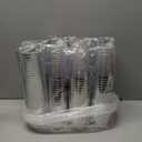 I00000 200pcs Silver Disposable Plastic Cups 10 oz Clear Plastic Cups Old Fashioned Tumblers Silver Rim Cup Disposable Elegant Silver Wine Glasses Cocktail Cup