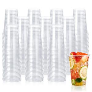 TenderGentle 16 oz Plastic Lids for 16oz Cups - Case of 1000 Lids for Drinks - Good for Coffee, Smoothies, Soda, and More - Compatible with 16 oz Disposable Plastic Cups