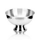 Stainless Steel Silver Bowl, with Ladle, 16"