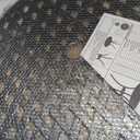 Outdoor 3 Piece Bistro Set Cast Aluminum Bistro Table and Chairs Set of 2, All Weather Bistro Patio Set, Patio Furniture for Garden Black (Woven Armchair)