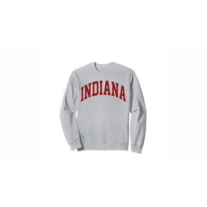 Retro Indiana Men Indiana Women Vintage Red Souvenir Tee IN Sweatshirt, L