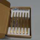 Goo-Ki (6Pack 6.3 Inch(160mm) Modern Brushed Brass Cabinet Pulls, Gold Cabinet Handles for Dresser,Wardrobe&Cupboard,Zinc Alloy Kitchen Cabinet Handles