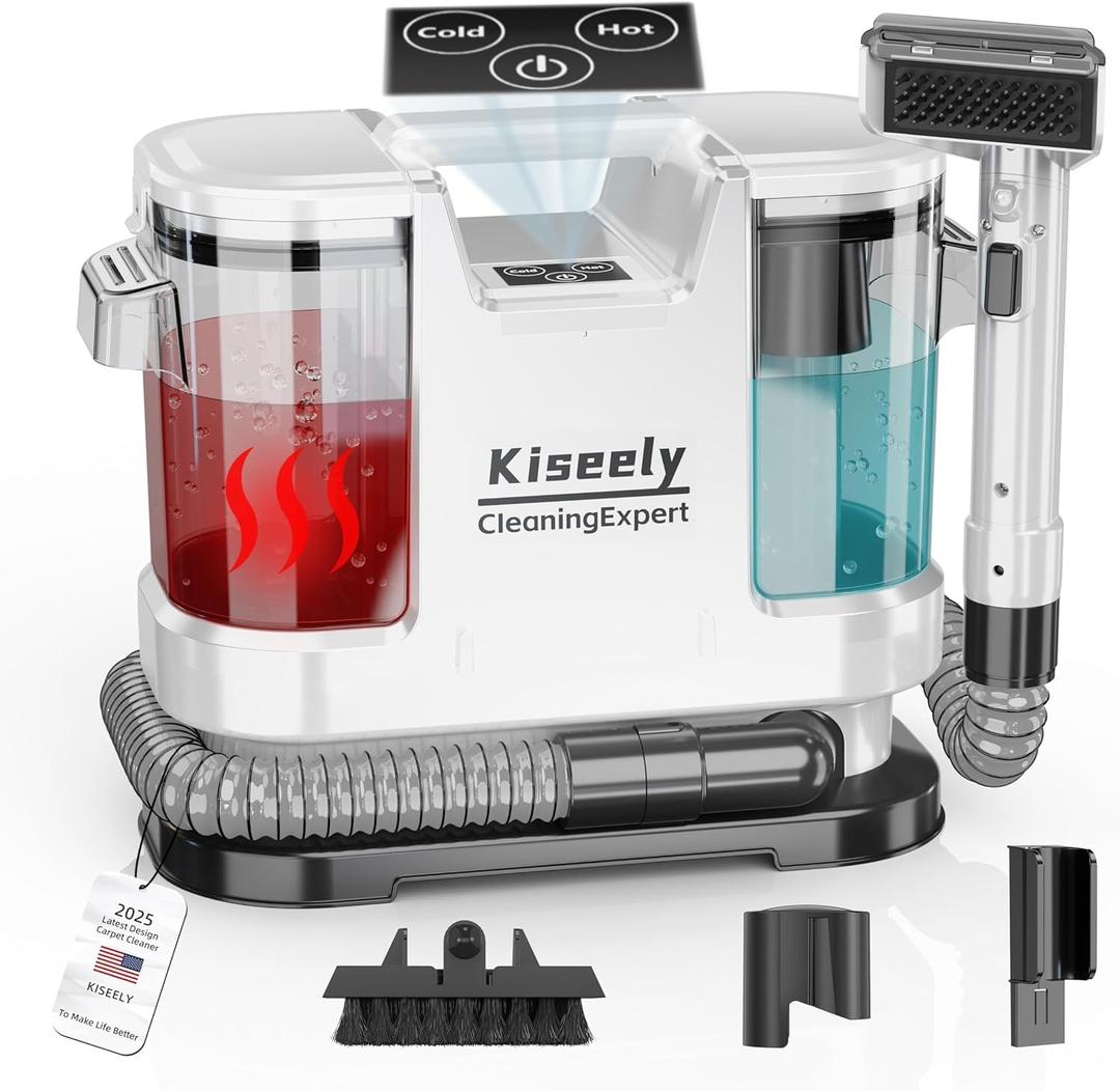 Portable Carpet and Upholstery Deep Cleaner, Instant Heating Rugs Cleaner, Powerful Suction&Deep Cleaning Cleaner Machine for Carpet, Couch, Car, Pets (ZM3)