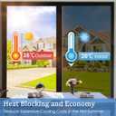 Coavas One Way Privacy Window Film, Reflective Mirror Glass Tint Home Daytime Heat UV Blocking Security Clings See Out Not in Office Coverings with 3 Tools, 17.5x157.5in (Black-silver)