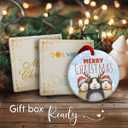 3 x Guinea Pig Christmas Ornament 2025  Guinea Pig Celebrate Christmas Decor, Cute Animals Ornament - Hamster Holiday Tree Decoration, Xmas Gift for Animal Lovers & Pet Owners