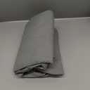 TILLYOU Pack and Play Sheet - Soft Quilted Crib Cover Pad, Toddlers Mattress Protector with 1''-3'' Deep Pocket, Thick Play Yard Playpen Sheets, Breathable Fluffy Crib Mattress Pad, 39"x27", Grey (Gray)