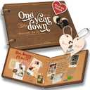 1 Year Anniversary Boyfriend Gifts - One Year Dating Gifts For Her Girlfriend, 1 Year Anniversary Scrapbook, 1st Wedding Gift