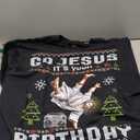 Break Dance Go Jesus It's Your Birthday Ugly Christmas Sweatshirt Size L