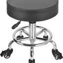 JOSTZHXIN Low Height Rolling Stool Height Adjustable Low Roller Seat, Swivel Small Chair Mechanic Stool, Short Stools for Home Office Garage Shop (Style 2)