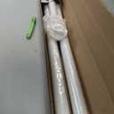ALLZONE Tension Curtain Rod for Window, 83-123 Inches, Heavy Duty Curtain Rods No Drilling, Non-Slip Bathroom Shower Tension Rod, Renter Friendly, Adjustable, Spring Loaded, Extra Long, White