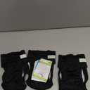 wegreeco Washable Female Dog Diapers Highly Absorbent Reusable Diapers for Dog in Heat Dog Period Diapers, 3 Pack (Black,Small)