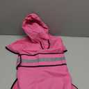 Reflective Dog Rain Coat - Waterproof Adjustable Pet Rain Jacket, Lightweight Dog Hooded Poncho Raincoat for Dogs and Puppies (Pink, Large)