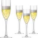 16 count Acrylic Champagne Flutes, 5 Oz Unbreakable Goblet Glasses Reusable Champagne Toasting Cups - Modern & Ideal for Home Daily Life Wedding Toasting Drinking, Party Supplies (transparent)