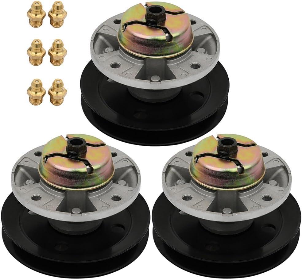 Spindle Assembly fit AM121229 AM121342 for for John Deere F510 F525 F710 F725 F735 Replace 33150-HN5-670 11278 285-109 82-333 (Pack of 3)