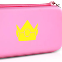 Case for Nintendo Switch and NEW Switch OLED Model(2021),Portable Hard Shell Pouch Carrying Travel Game Bag for Switch Accessories Holds 10 Game Cartridge (Pink)