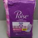 Poise Incontinence & Postpartum Pads for Bladder Leaks, 5 Drop Maximum Absorbency, Regular Length, 48 Count
