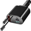 60W Fast Charging Car Charger for iPhone, 4-in-1 Retractable Phone Charger, Travel Essentials, Gifts for Women Men, Car Accessories for Women Men, for iPhone 14 13
