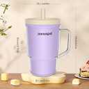Toddler Cups  9 oz Adorable Miniature Tumbler with Leak-Resistant Straw and Toddler-Friendly Handle, Encourages Hydration, Easy to Clean, Sippy cups for Toddlers 1-3BPA Free silicone (Lilac)
