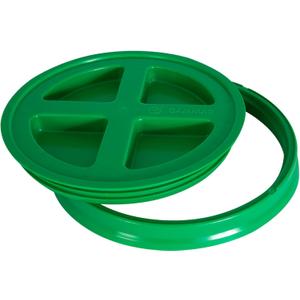 GAMMA2 Gamma Seal Lid - Pet Food Storage Container Lids - Fits 3.5, 5, 6, & 7 Gallon Buckets, Green, Made in USA