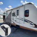 RV Awning Support Roller Cradle Center Support for RV Camper Awning, Black