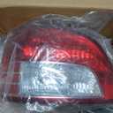 Tail Lights Assembly compatible with 2007-2011 Toyota Yaris 4-Doors Sedan Rear Brake Lamp without Bulb, Factory Style Red, Replacement # TO2818133, TO2819133