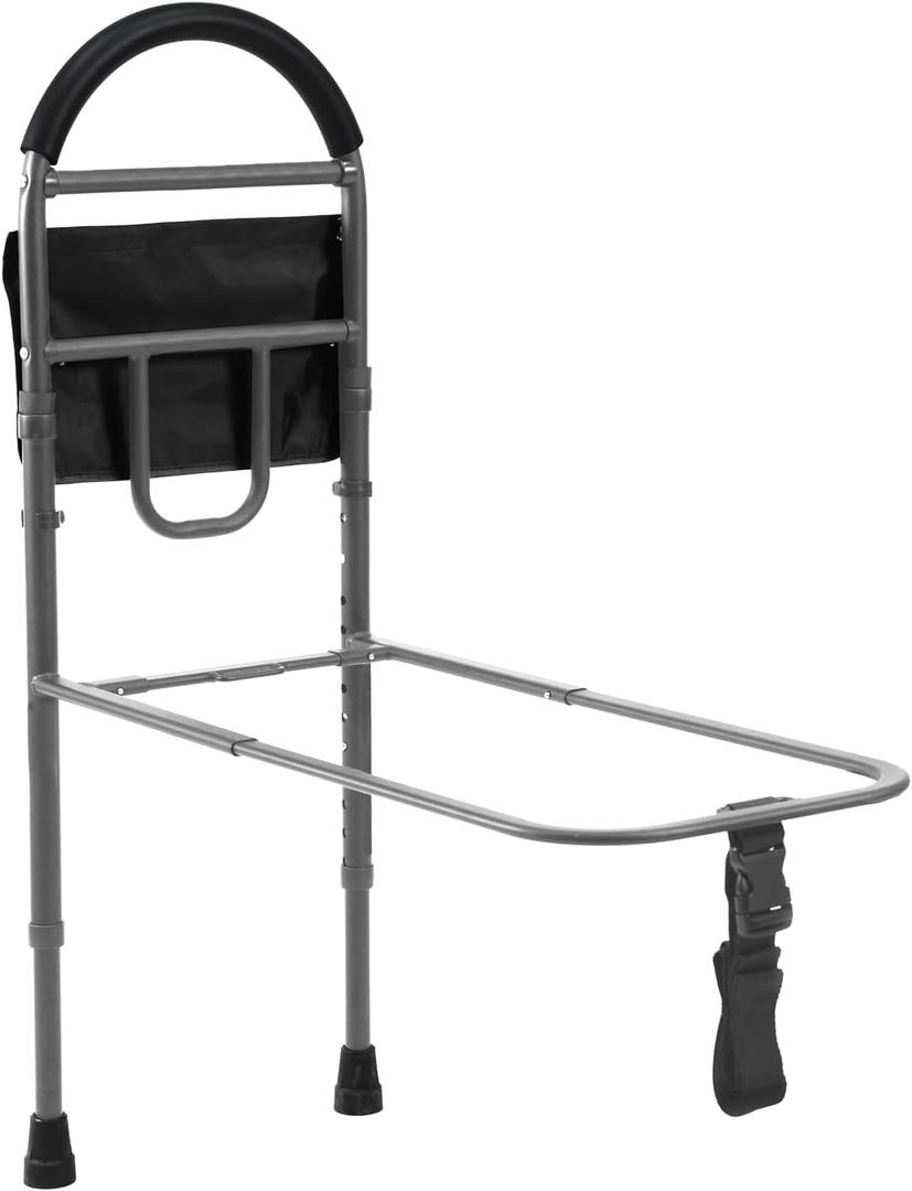 Vaunn Medical Bed Rail for Elderly Adults Safety, ASTM F3186-17 Certified, Adjustable Bed Assist Handle and Grab Bar for Seniors, 300 lb, Tool-Free Assembly, Medium