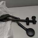 MakeFit Drill-free Dual Shower Head with Handheld Combo Rainfall Shower Head Easy Reach 3-way Diverter Stainless Steel Slide Bar with Height Adjustable Holder Adjustable Rain Showerhead (Black)