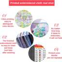 Xinpinzhou River 11ct Cross Stitch Kits, 11 CT Funny Pre Printed Counted Stamped Cross Stitch Embroidery Needlepoint Cottage Patterns Kits for Beginners Adults Crossstitch 40 x 40 cm