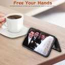 LOHASIC Wallet Case for iPhone 15 Plus, 5 Card Holder, Safe RFID Blocking, Vintage PU Leather Phone Cover for Men Women, Kickstand Flip Folio Portfolio, 6.7 Inch - Black