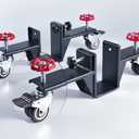 Two heavy-duty door installation tools. A professional series door installation hardware tool kit. A transport cart for pre-hung doors, fireproof doors and drywall with a thickness range of 0 to 3.2.