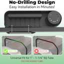 Upgraded Golf Cart Armrest with Cup Holder  Wide Comfort Pad, Universal Fit for EZGO, Club Car, Yamaha  Waterproof, Tool-Free Install, Fits 1" & 1.25" Square Tubes (Brown)