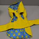 Dog Raincoat Reversible, Single Side Slicker Poncho Adjustable Waterproof Dog Rain Jacket with Leash Hole/Reflective Stripe Hooded Snowproof Windproof Clothes for Small to 3X-Large Dogs, L