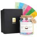 Bible Verse Jar, Christian Art Gifts Bible Verse Cards, Daily Encouraging Pocket Size Scripture Card, Read Me When Bible Verses Jar for Women and Men, Religious Graduation Gifts