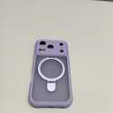 MOCCA Design for iPhone 17 Pro Case, Compatible with Magsafe [Premium Invisible Magnetic Ring Stand] [Military Drop Protection] Full Camera Guard Translucent Matte Slim Phone Cover 6.3",Lavender Grey